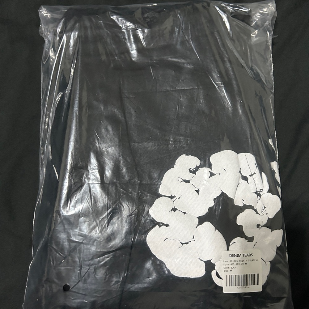 Black Denim tear sweatpants